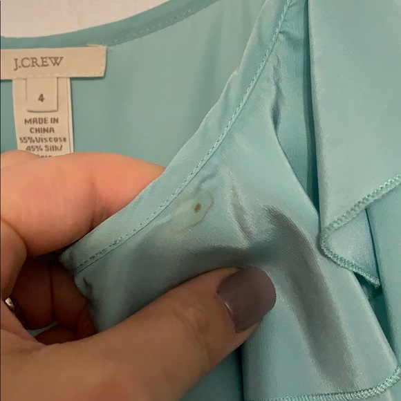 J.Crew Turquoise Ruffle Tank - Picture 3 of 5